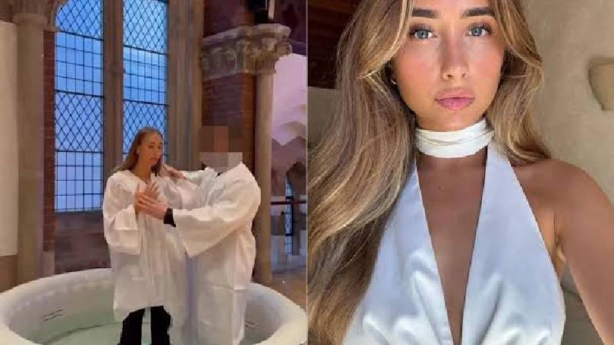 24 saatte 101 erkekle birlikte olan OnlyFans modeli Lily Phillips yeniden vaftiz oldu