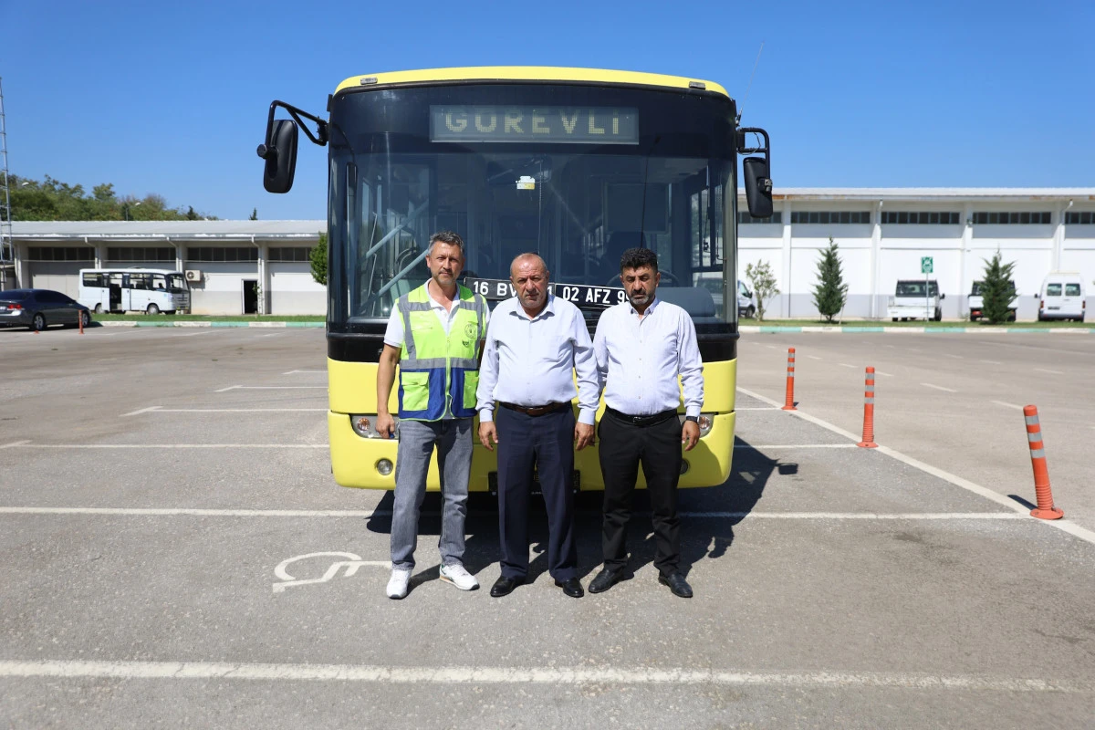 Adıyaman Belediyesi'ne hibe edilen otobüs Bursa'dan yola çıktı