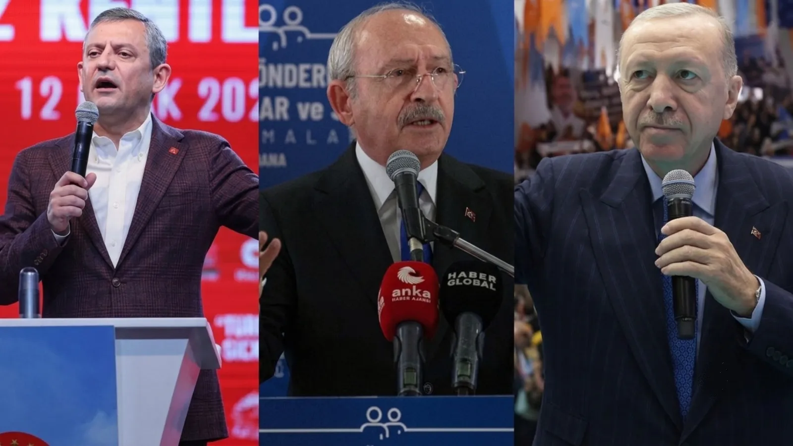 AKP ve Kılı&ccedil;daroğlu CHP'sinin oyları geriledi; &Ouml;zg&uuml;r &Ouml;zel yeni parti kurarsa AKP'yi ge&ccedil;iyor