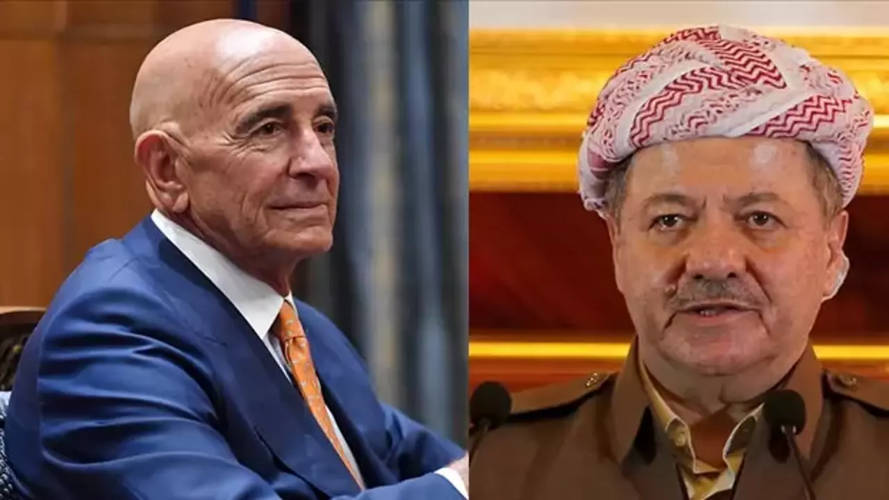 Barrack, Suriye uzlaşısındaki rol&uuml; nedeniyle Mesud Barzani ile g&ouml;r&uuml;şt&uuml;