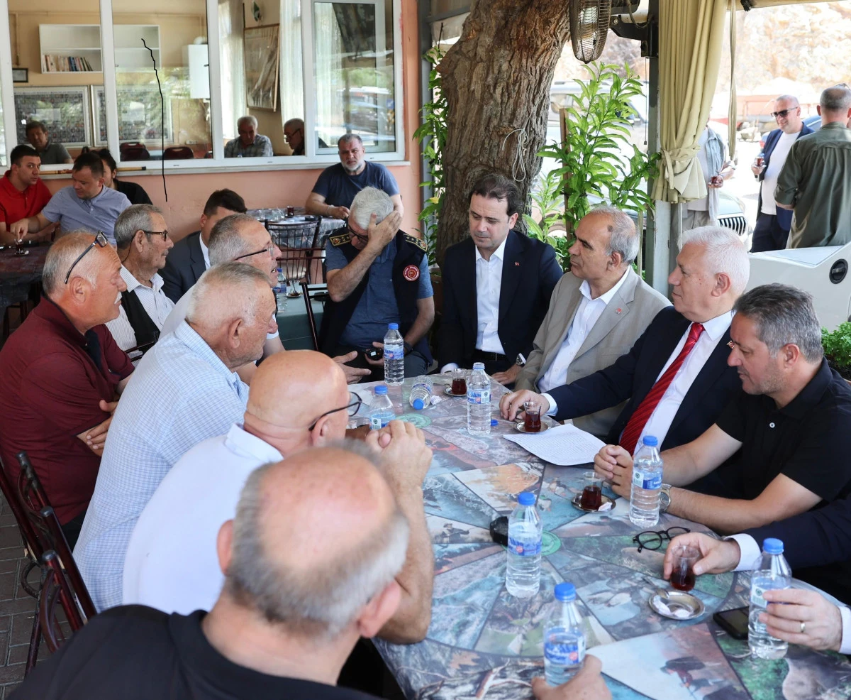 Başkan Bozbey’den yangında zarar gören bölgelere ziyaret