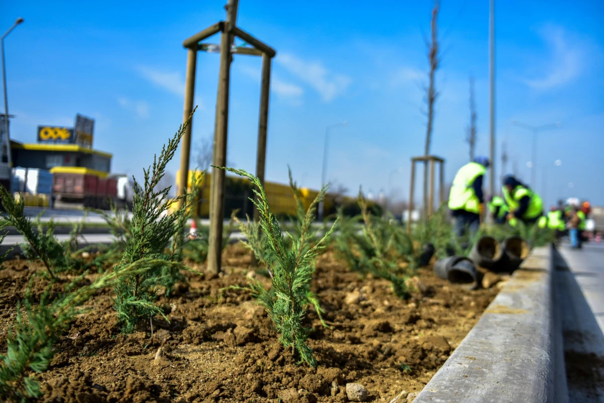 Bursa'da cadde ve bulvarlara estetik dokunuş
