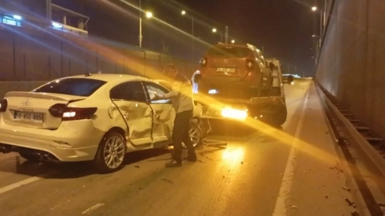 Bursa'da zincirleme kaza!