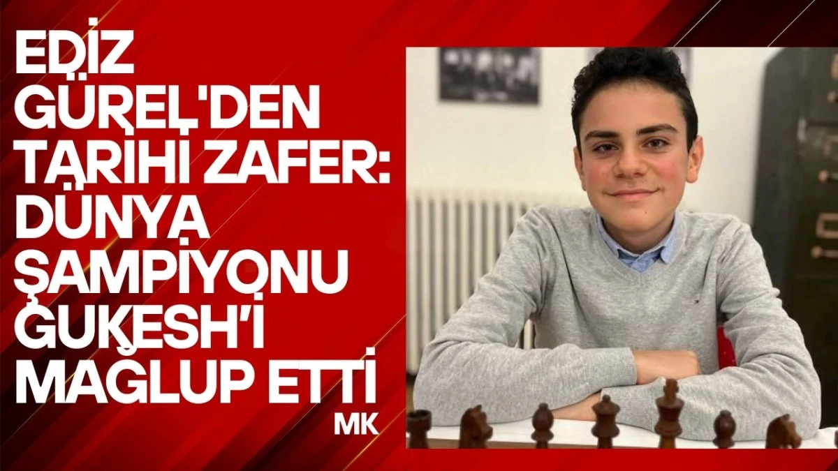 Bursa'lı Ediz Gürel'den Tarihi Zafer: Dünya Şampiyonu Gukesh’i Mağlup Etti
