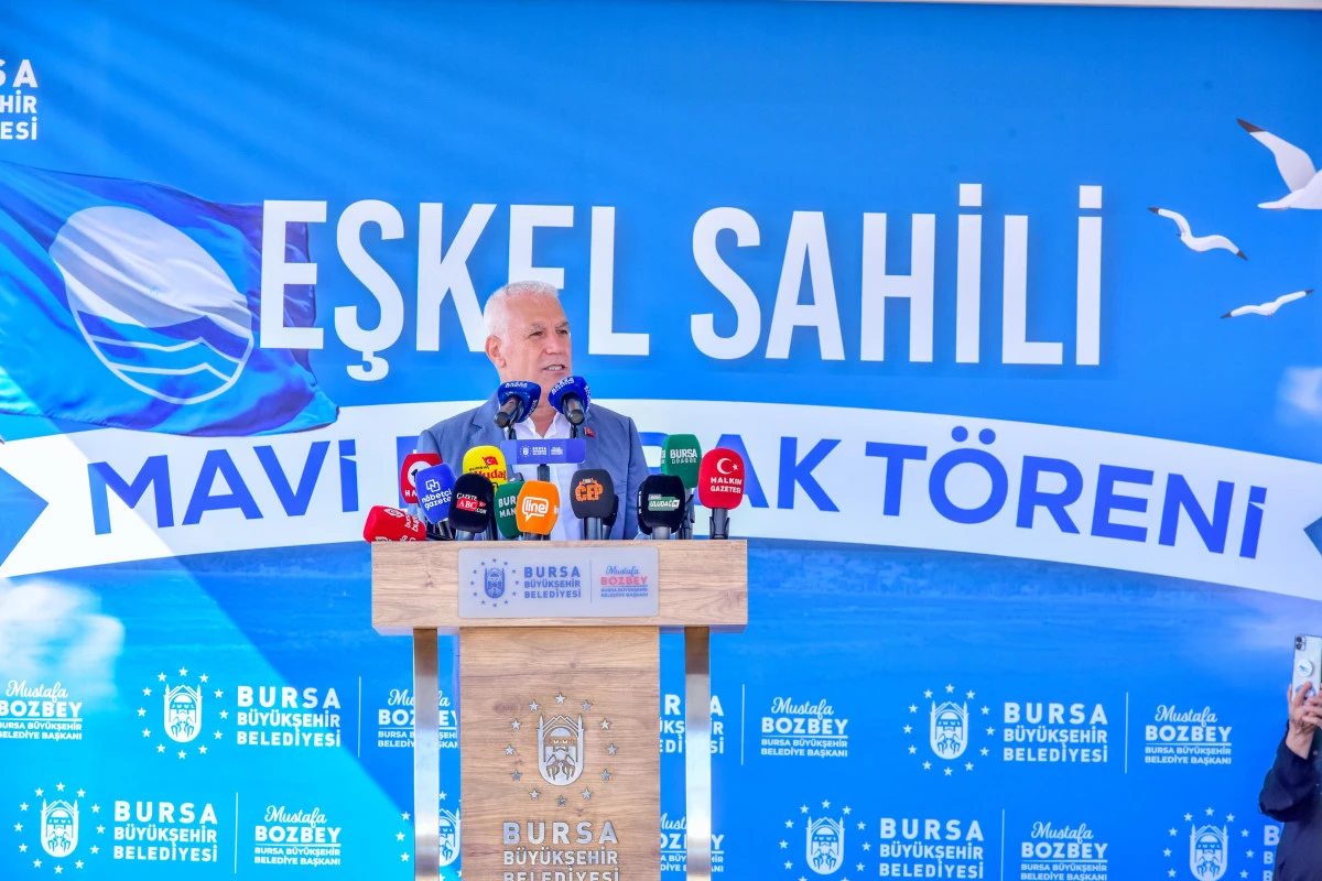 Bursa'nın 4. Mavi Bayrak gururu