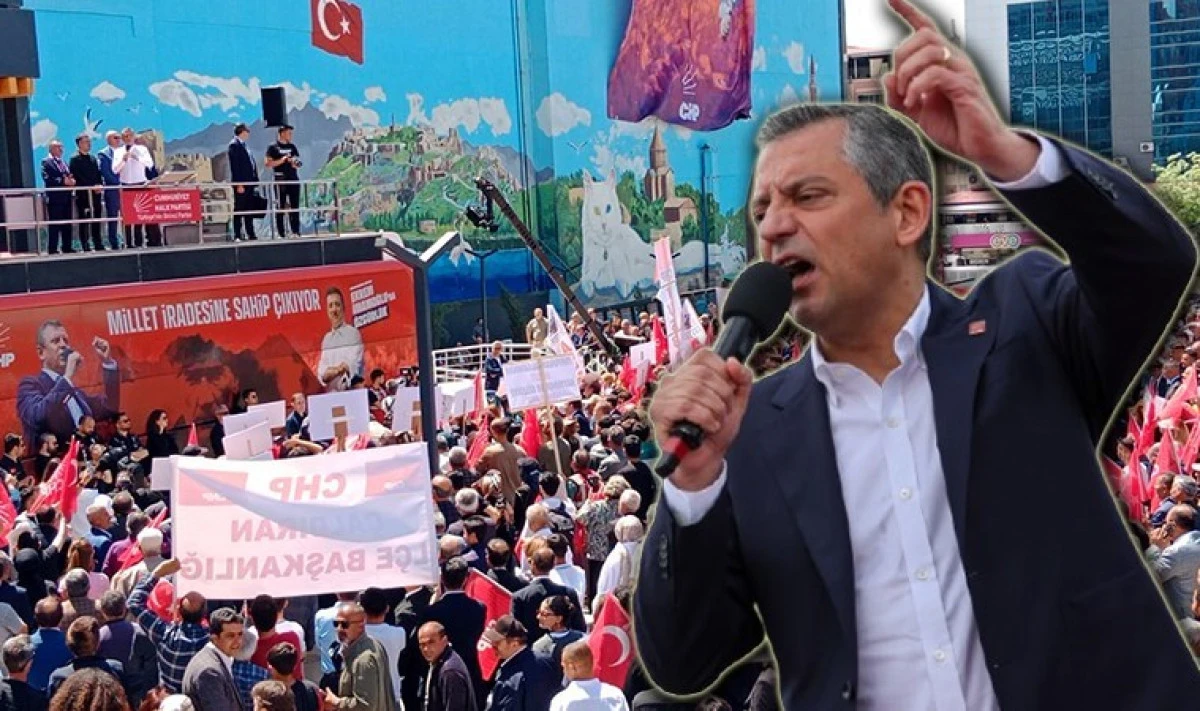 CHP'den Van'da tarihi miting... Özgür Özel Terörsüz Türkiye'ye 'evet' diyoruz!