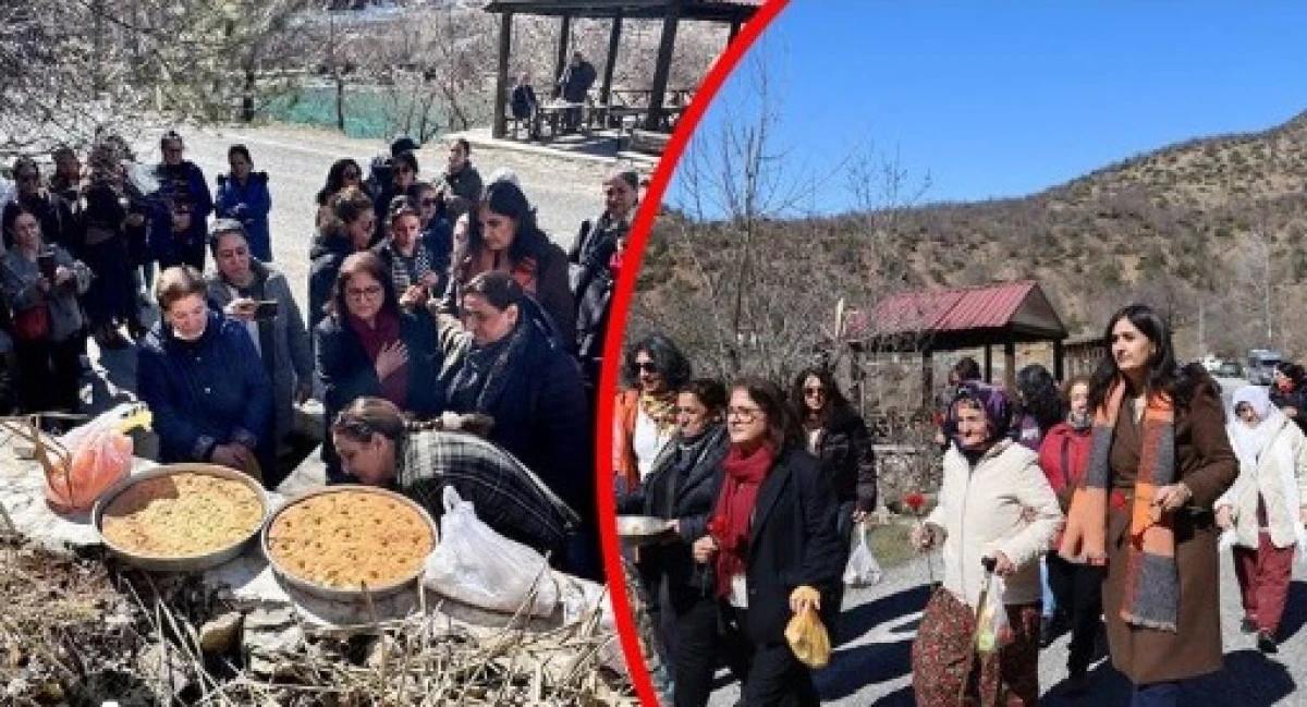 Dersim&rsquo;de 8 Mart etkinliği: Mumlar savaşın ve şiddetin son bulması i&ccedil;in yakıldı