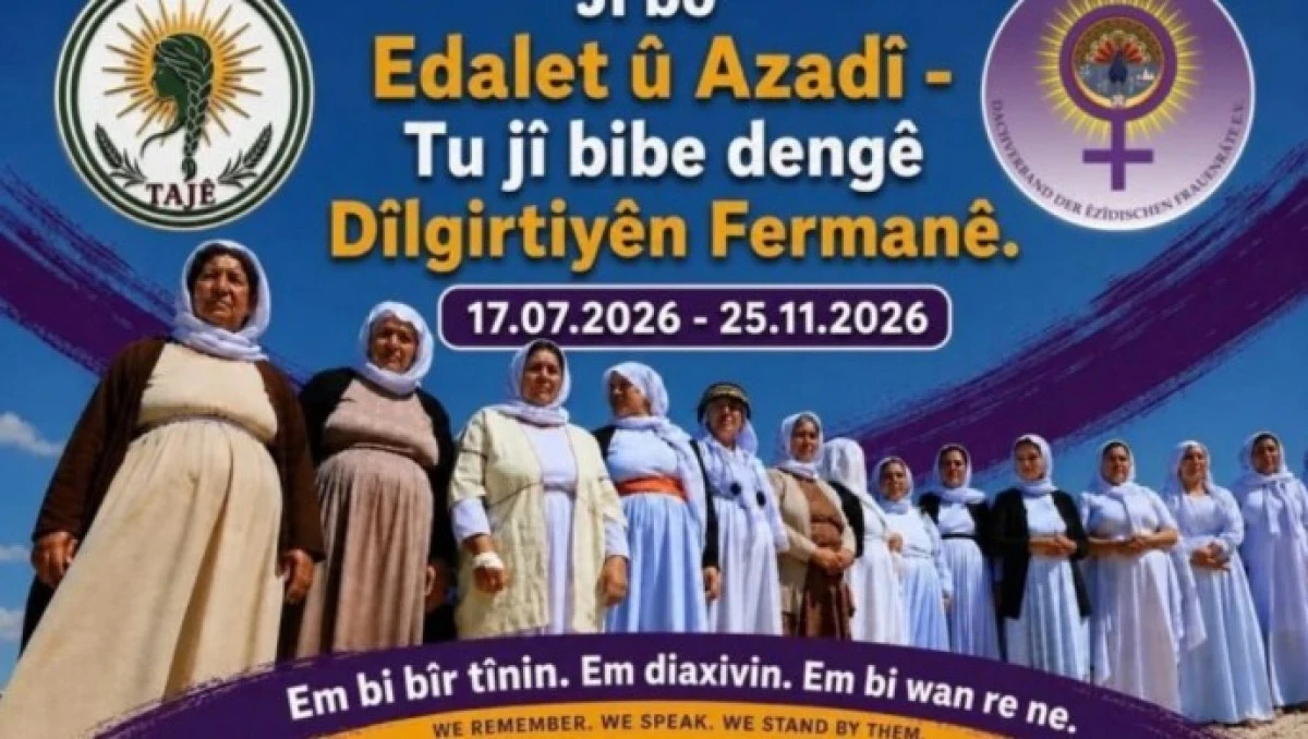 &Ecirc;zid&icirc; Kadın &Ouml;rg&uuml;tlerinden Uluslararası Kampanya: Adalet ve &Ouml;zg&uuml;rl&uuml;k İ&ccedil;in
