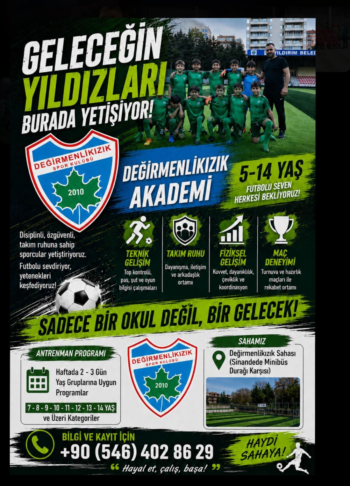 Geleceğin Yıldızları Değirmenlikızıkspor Akademi&rsquo;de Yetişiyor