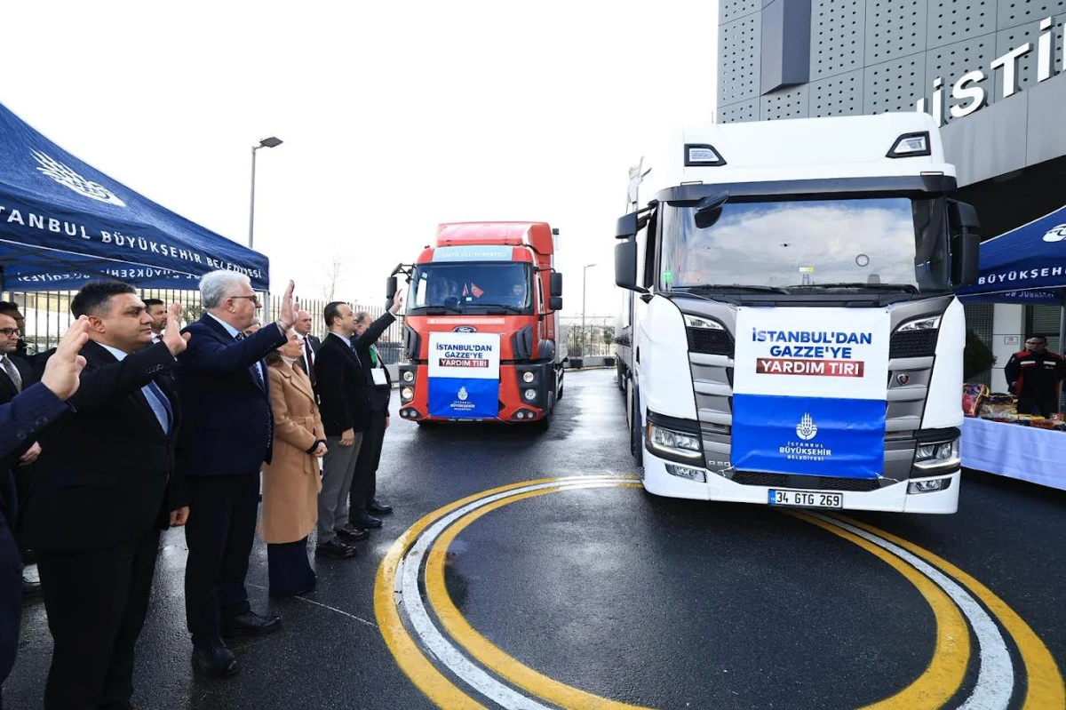İLK YARDIM TIR&rsquo;LARINI MART 2024&rsquo;TE EKREM İMAMOĞLU YOLCU ETMİŞTİ İBB&rsquo;NİN İKİNCİ YARDIM TIR&rsquo;I DA GAZZE İ&Ccedil;İN YOLA &Ccedil;IKTI