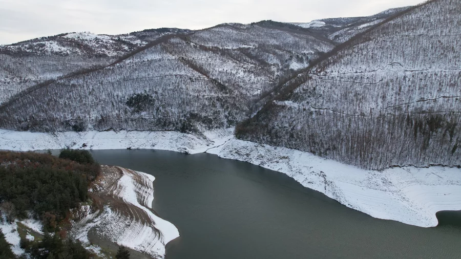 Kar Yağışı Doğancı Barajı&rsquo;na Nefes Aldırdı