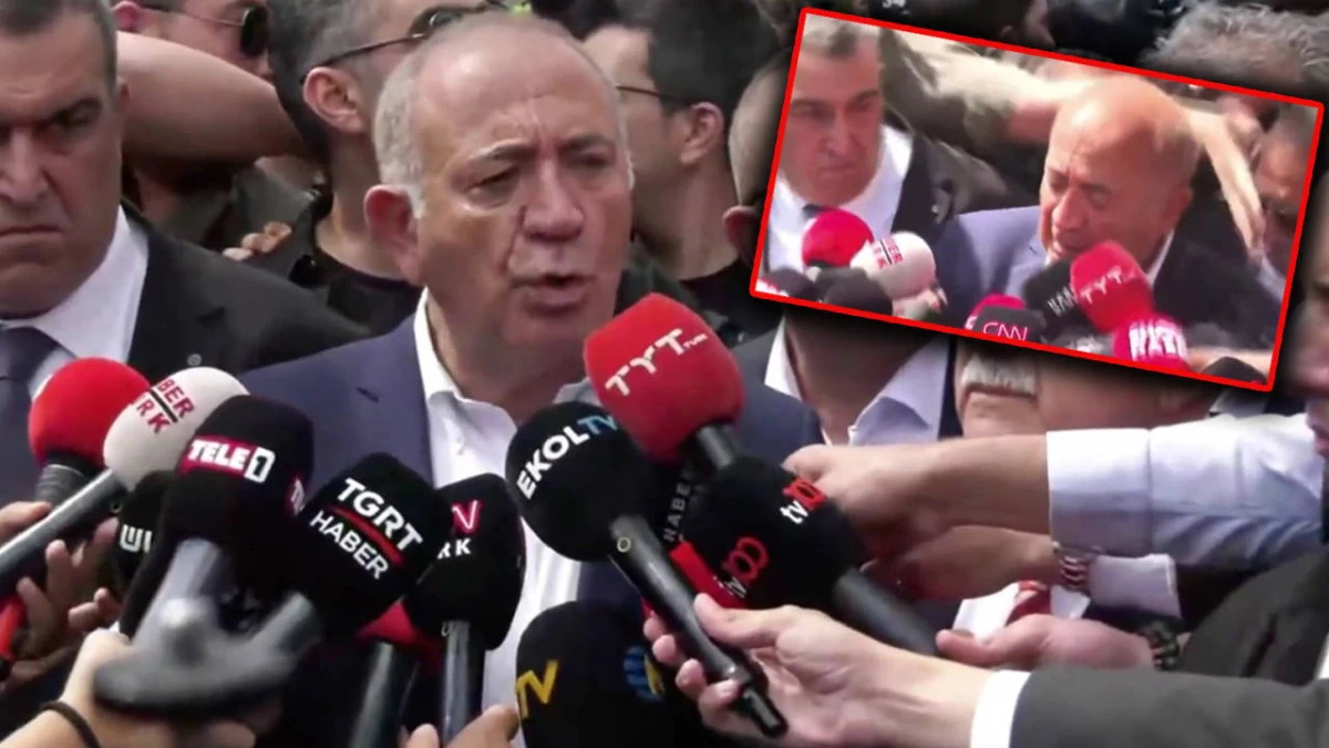 Kayyum Gürsel Tekin'nin Kafasına su şişesi atıldı! Polis eşliğinde binaya girdi...