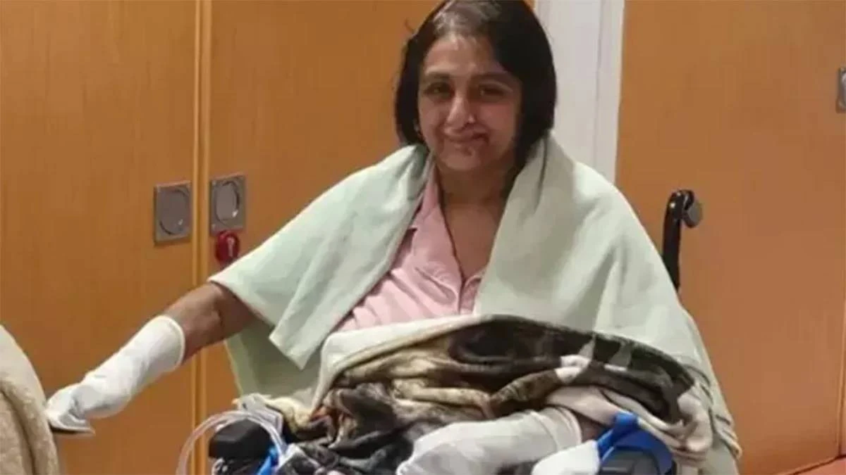 K&ouml;peği yaladı, komaya giren kadının kolları ve bacakları kesildi