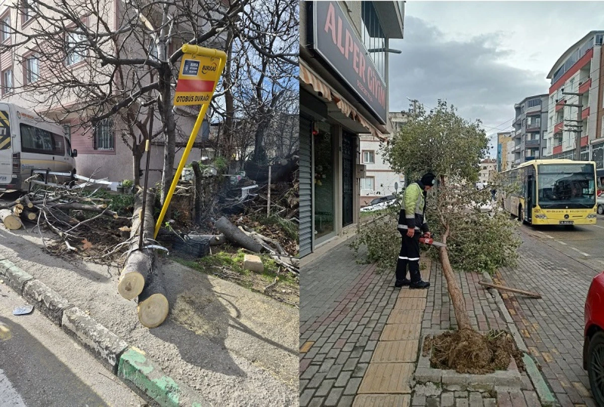 Lodosa karşı Bursa B&uuml;y&uuml;kşehir ekipleri sahada