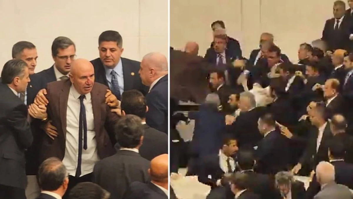 Meclis Genel Kurulu karıştı: 'Akın G&uuml;rlek' protestosunda yumruklar havada u&ccedil;uştu