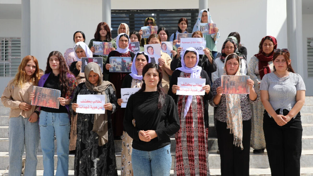 Musul&rsquo;da katledilen 19 Ezidi kadın i&ccedil;in anma: Adalet &ccedil;ağrısı yapıldı