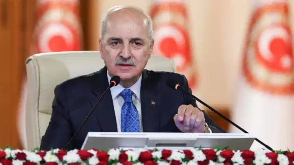 Numan Kurtulmuş'tan Netanyahu'ya tepki: 'S&ouml;zleri yok h&uuml;km&uuml;nde'