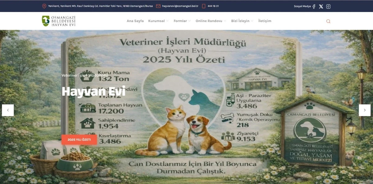 Osmangazi Belediyesi Can Dostların Umudu Oluyor