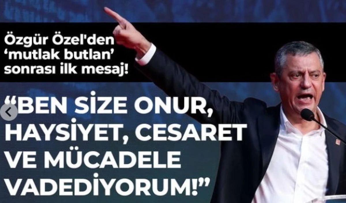 &Ouml;zg&uuml;r &Ouml;zel'den 'mutlak butlan' sonrası ilk mesaj! 39. Olağan Kurultay'daki o s&ouml;zlerini paylaştı: 'Size haysiyet vadediyorum!'
