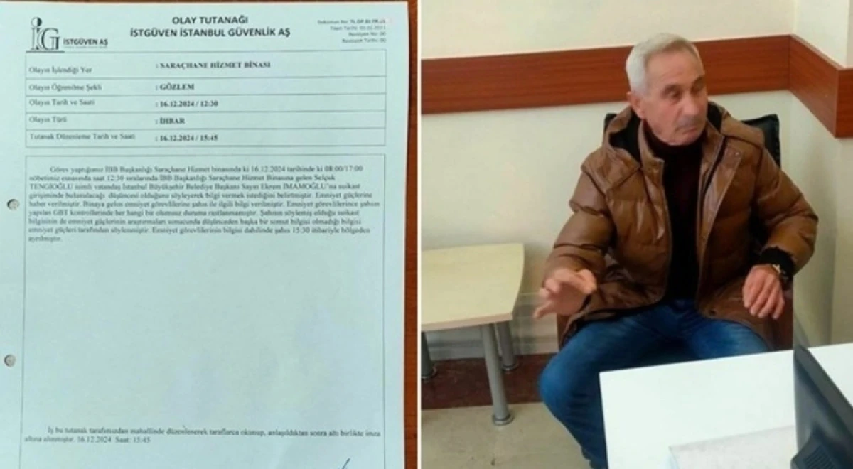 Özgür Özel'e saldıran Tengioğlu'nun tutanak ortaya çıktı İmamoğluna suikast yapılacak